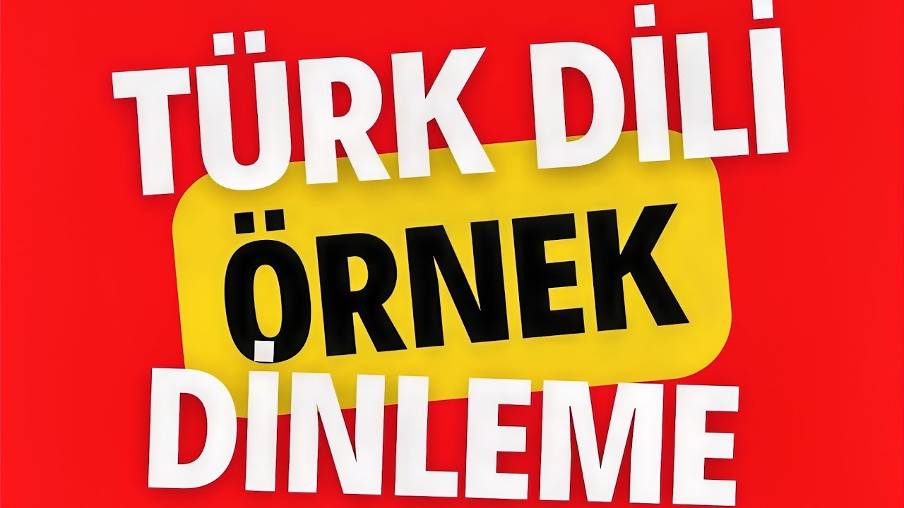 Multi-Level Turk Tili imtihonining dinleme bölimi uchun namunaviy imtihon.Hariratli savol turi uchun