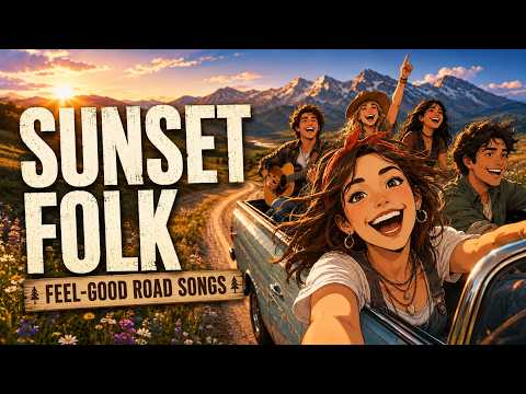 Sunset Drive Indie Folk – Feel-Good Acoustic Songs for Happy Road Trips