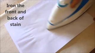 How to remove candle wax and stain from fabric