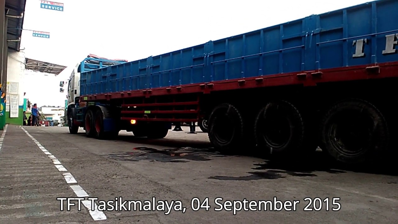 Suara Truk Besar Mundur  Truk PT TFT Tasikmalaya