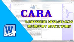 Cara Screenshot menggunakan microsoft office word - Durasi: 4.07. 