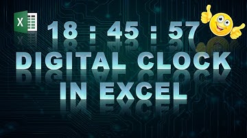 ⏰ Create a simple Digital Clock in Excel (#1)