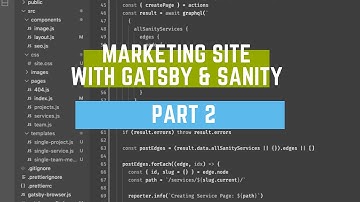 Part 2 - GatsbyJS and Sanity setup