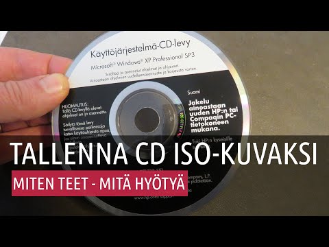 Tallenna CD ISO kuvaksi