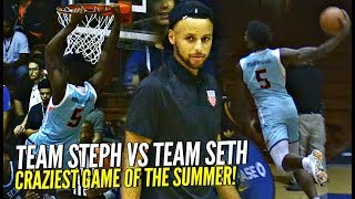 Team STEPH CURRY vs SETH CURRY Ends w/ CRAZY GAME WINNER!! Cole Anthony & Anthony Edwards GO CRAZY!