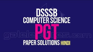 DSSSB PGT Computer Science Expected MCQ