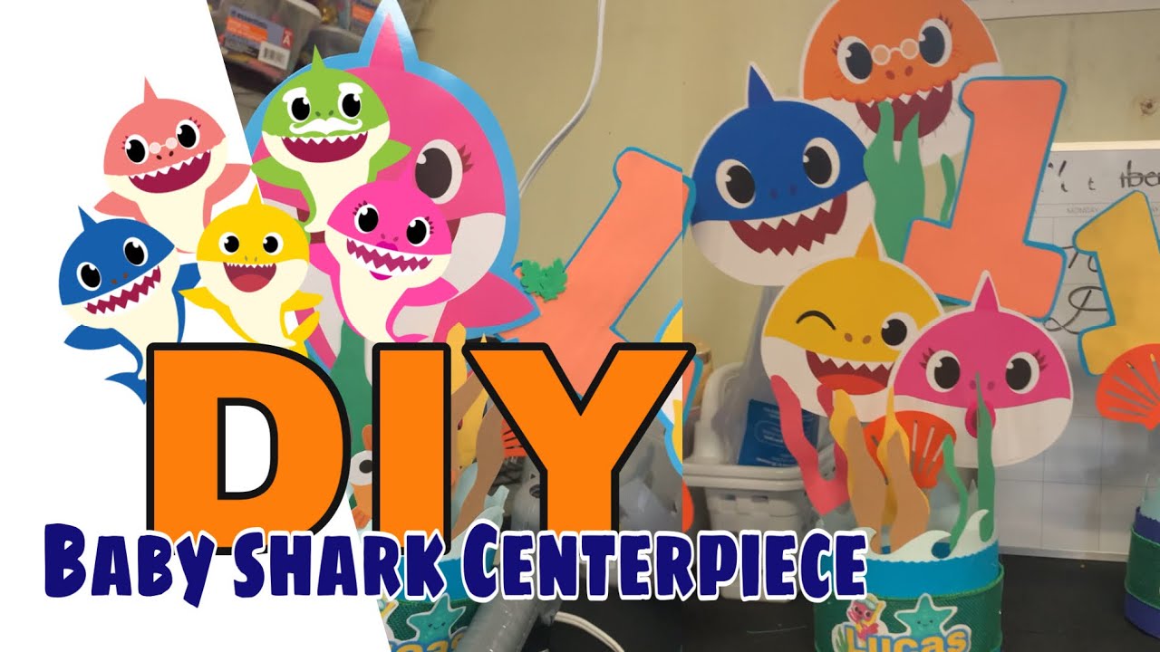 Do it yourself: BabyShark centerpiece