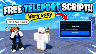 Roblox Teleport Script Pastebin mobile/pc
