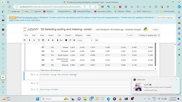 02-Selecting sorting and indexing #analytics #Dataanalyst #data #analytics