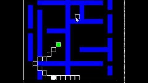 A* search algoritm (pathfinding) with the mouse