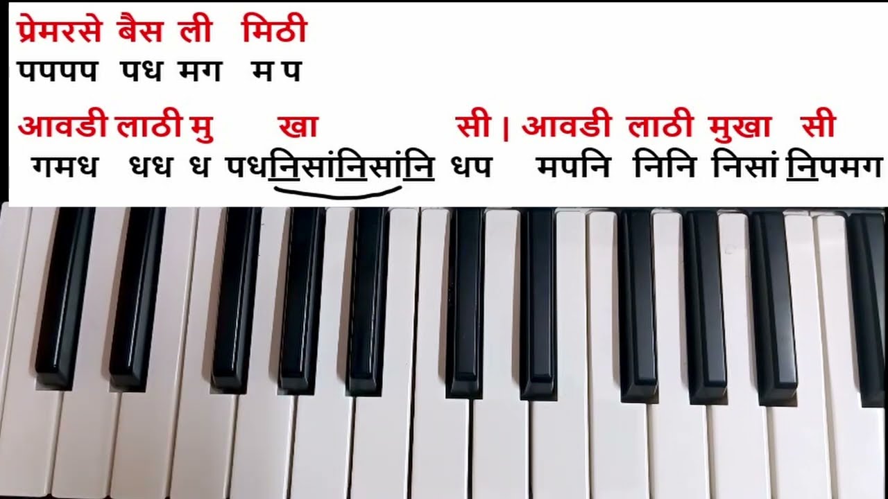 Aata kothe dhave man | आता कोठे धावे मन | Harmonium Notation