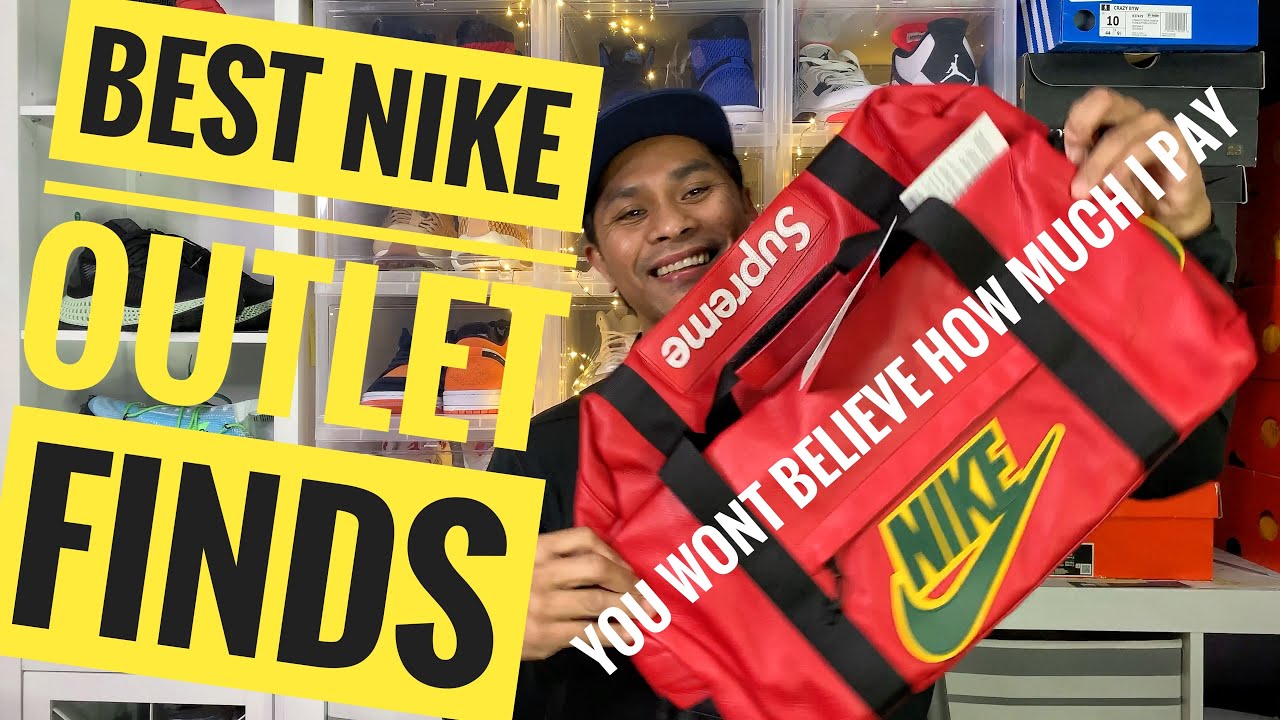 En consecuencia empujar Canciones infantiles HOW I FOUND NIKE X SUPREME DUFFLE BAG LEATHER AT NIKE FACTORY OUTLET STORE  FOR UNDER RETAIL 2020 - YouTube
