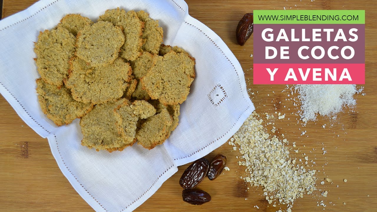 GALLETAS DE COCO Y AVENA | Receta para reutilizar la pulpa de la leche de  coco | Galletas de avena - YouTube