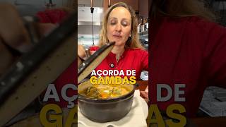 Açorda de Gambas do restaurante O Almude