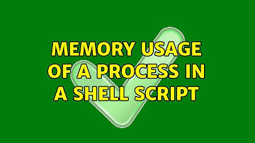 Memory usage of a process in a shell script