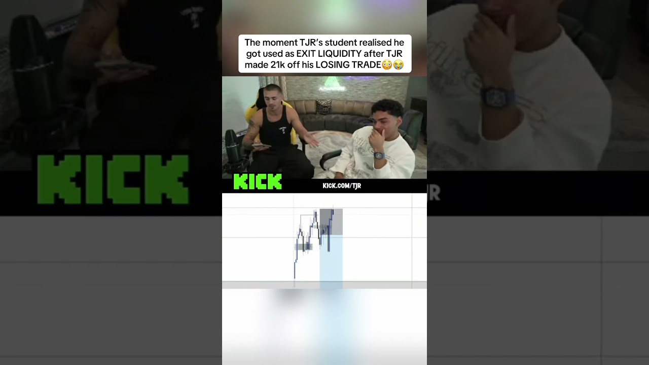 TJR just used his own student as exit liquidity 😳 