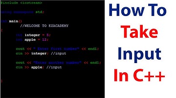 C++ Tutorial 6 | How to take Input from user in C++ | Step By Step Guide | Ezacademy