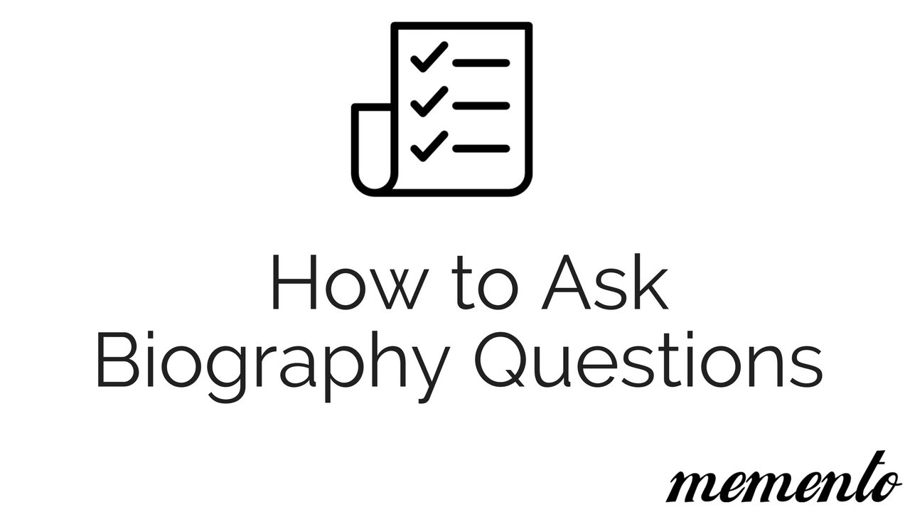 professional biography questions