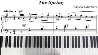 The Spring - Piano Tutorial - Avgusta Udartseva - Yamaha Dgx - 670