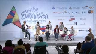 ESCKAZ live in Malta: Betty (Armenia) press-conference (PBS)