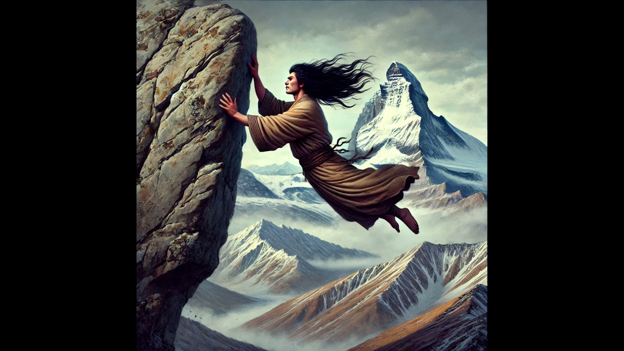 Milarepa's handprint and footprint on the rock walls