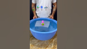 TRY TO GUESS HOW MANY TISSUE PAPER IT TOOKS! WHAT HAPPEND NEXT? #water #waterexperiment #asmr