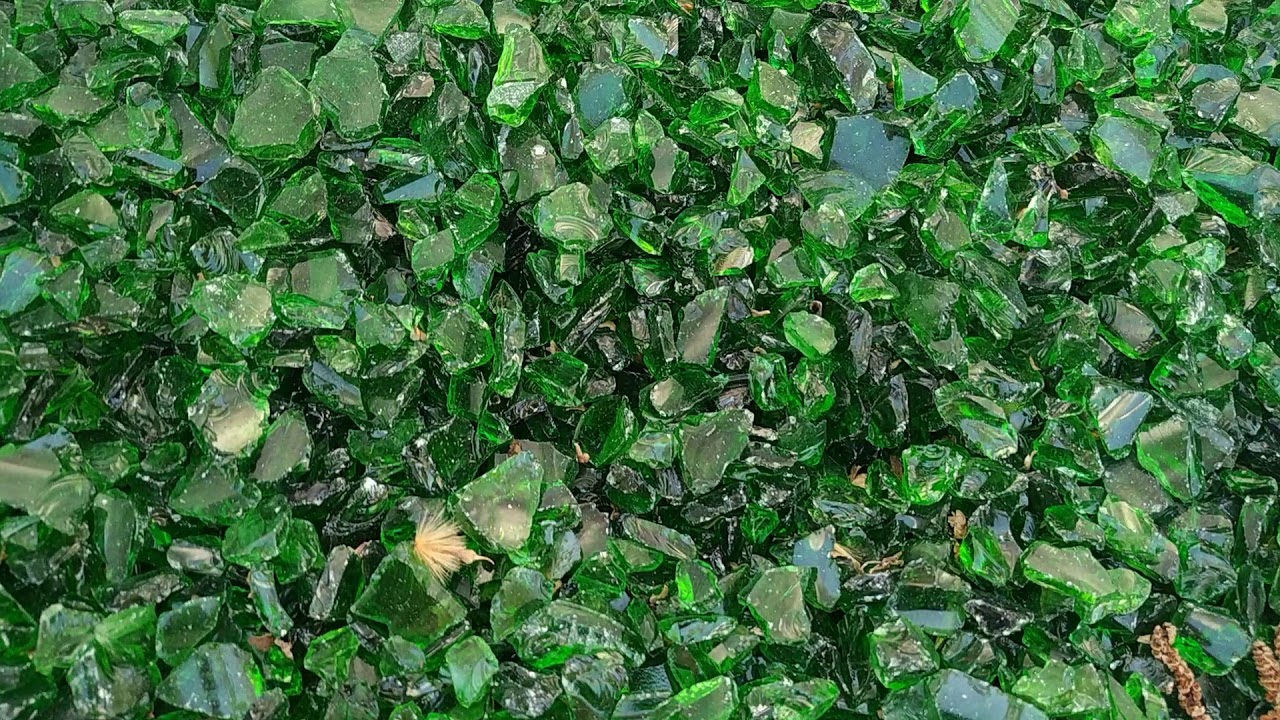 Glasbrocken Grün | Glass Rocks Green | Fire Glass | Deco Stones
