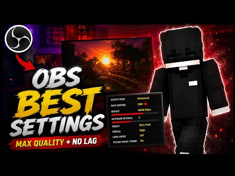 Best OBS Studio Settings for Recording Minecraft in 2026 (For Beginners)