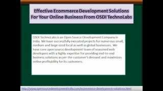 Effective Ecommerce Development Solutions For Your Online Business