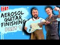 Aerosol guitar finishing  part 1  prep sanding pore filling and sealer coats