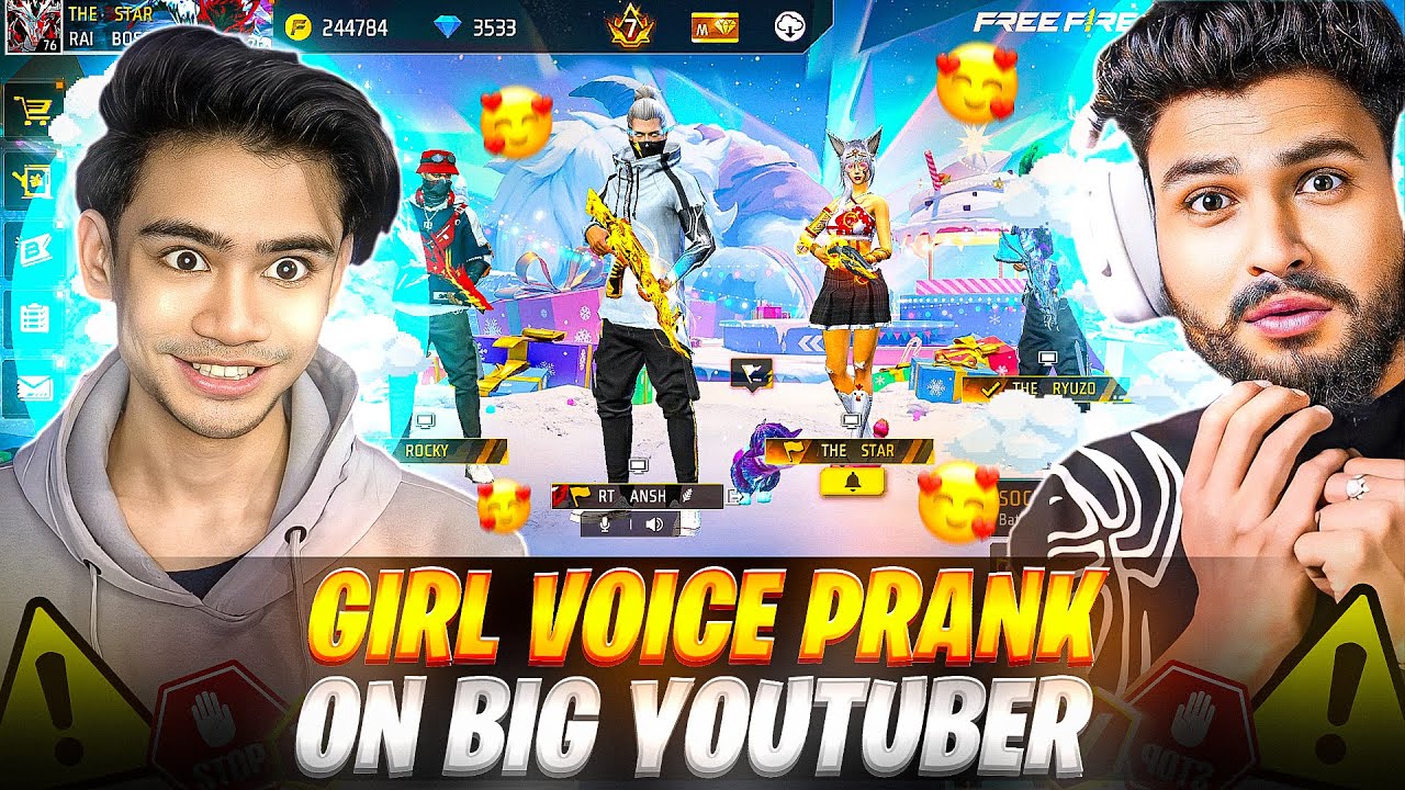 GIRL VOICE PRANK ON A BIG YOUTUBER || THE STAR