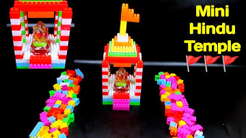 How To Build | Satisfying DIY Blocks Temple 🚩 | Lego Building Blocks Video | ASMR | Pikku Toys 