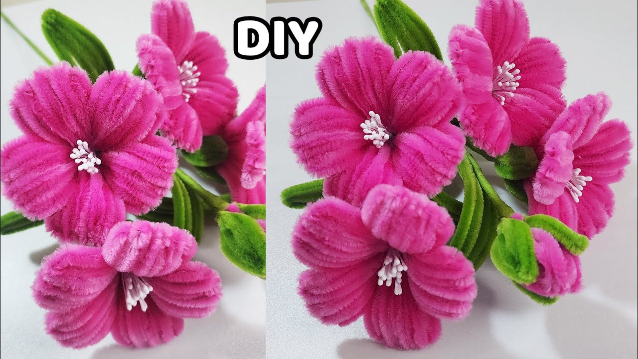 DIY Pipe Cleaner Flower | Easy Handmade Flower Craft for Beginners 🌸 |BeYouCraft