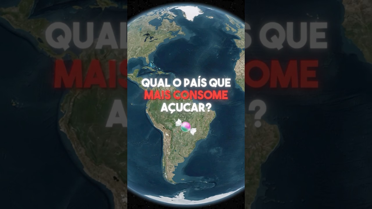 Qual o país que consome mais doce no mundo? #geografia #geopolitica #mapas #curiosidades #açucar