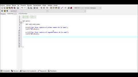 ejemplo de programa suma de dos números
