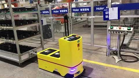 Intelligent AGV for hassle-free and efficient logistics.#automation #agv #supplychain #robot