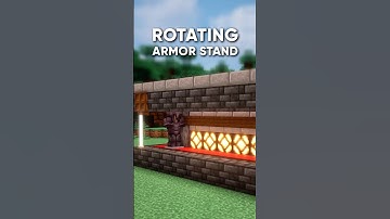 Minecraft Tutorial | Armor Stand Revolving Display ♻️ #shorts #minecraft