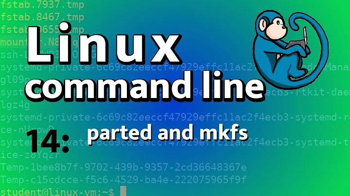 LCL 14 - partitioning and formatting with parted and mkfs - Linux Command Line tutorial forensics