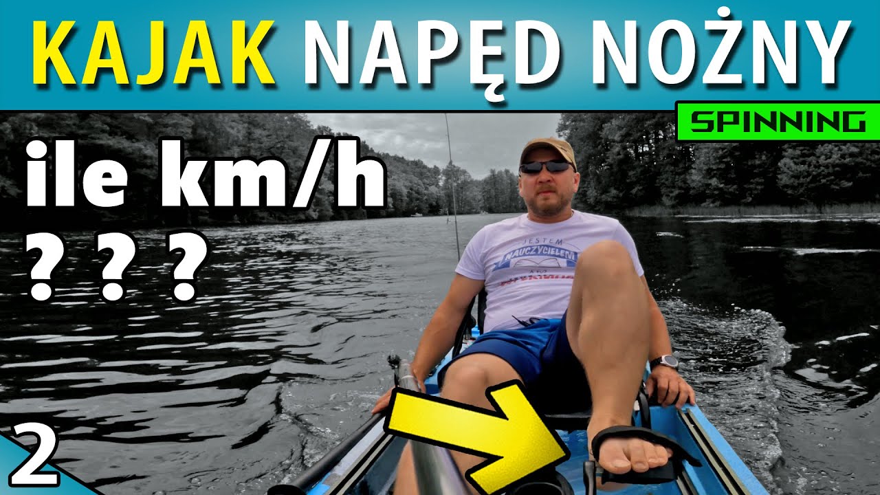 KAJAK WĘDKARSKI ➤ wodowanie + test prędkości i stabilności...