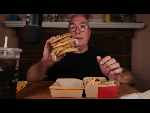 ASMR Trying the McDonald's Chicken Big Mac Whispering