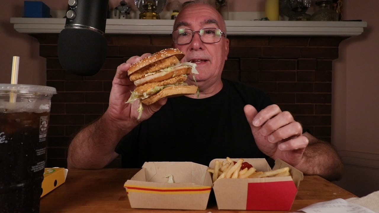 ASMR Trying the McDonald's Chicken Big Mac Whispering