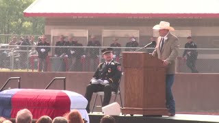 'Chad Walker, what a name': Community gives final farewell to fallen Trooper