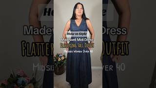 How To Style Madewell Denim Midi Dress