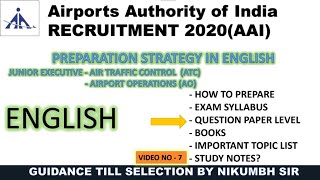 Preparation strategy for aai recruitment 2020 in english