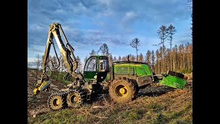 John Deere 1470G • HAAS Winch • Big Trees • Traktionswinde • CabView • John Deere Logging