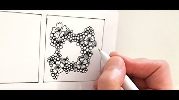 Zentangle Pattern 50/80 Mindful Art Easy #zentangle #zentangleart #zentanglepatterns #mindfulart