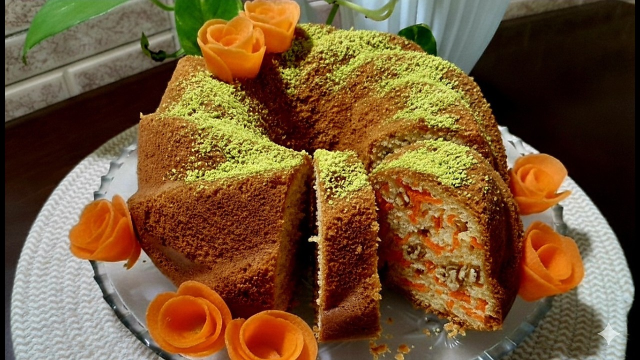 Der beste Karotten-Walnuss-Kuchen, der auf der Zunge zergeht! Kaum jemand kennt dieses Rezept!🥰