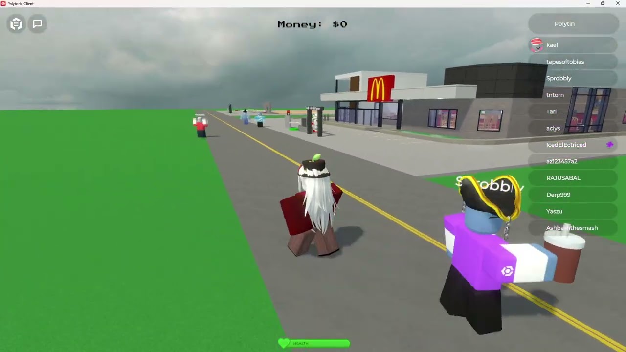 Polytoria McDonald's Tycoon server glitch