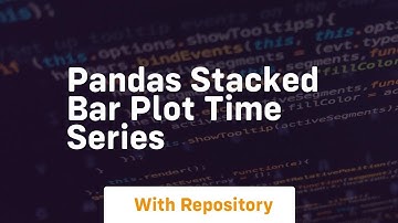 pandas stacked bar plot time series