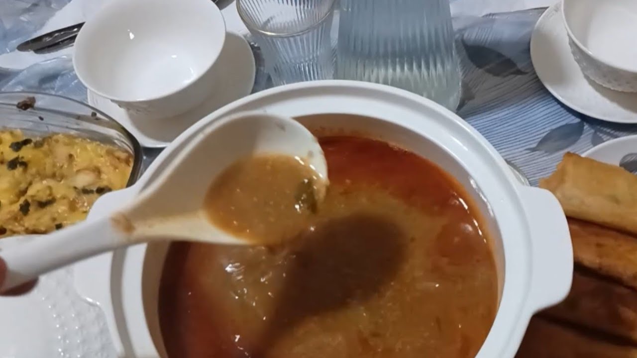 شربة فريك رمضانية بامتياز.. خفيفة وبنينة🌜🥘